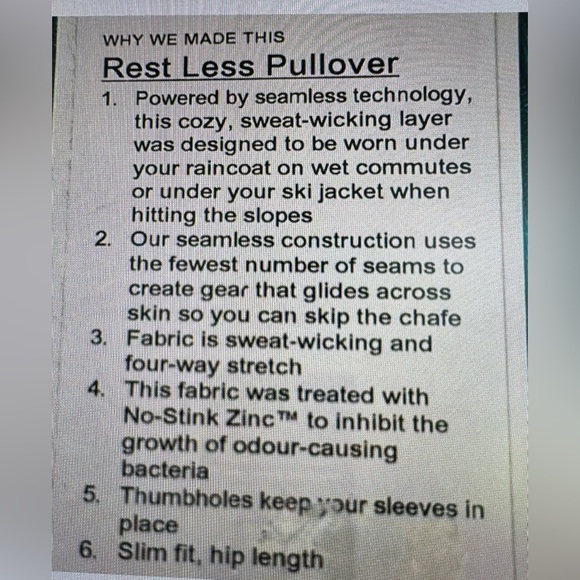LULULEMON Rest Less Pullover - Picture 3 of 9